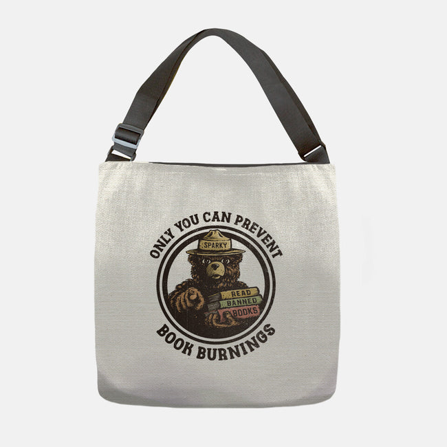 Only You Can Prevent Book Burnings-None-Adjustable Tote-Bag-kg07