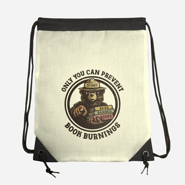 Only You Can Prevent Book Burnings-None-Drawstring-Bag-kg07