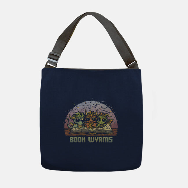 Book Wyrms-None-Adjustable Tote-Bag-kg07