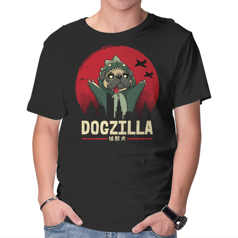 Dogzilla-Mens-Basic-Tee-retrodivision by TeeFury