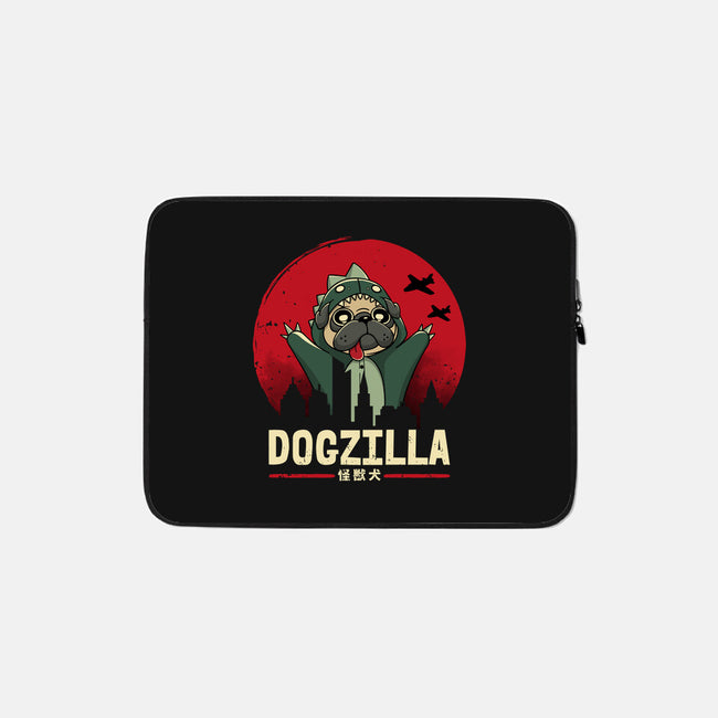 Dogzilla-None-Zippered-Laptop Sleeve-retrodivision