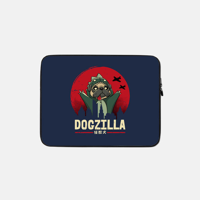 Dogzilla-None-Zippered-Laptop Sleeve-retrodivision