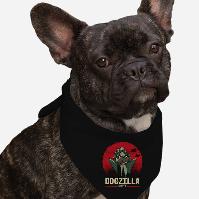 Dogzilla-Dog-Bandana-Pet Collar-retrodivision