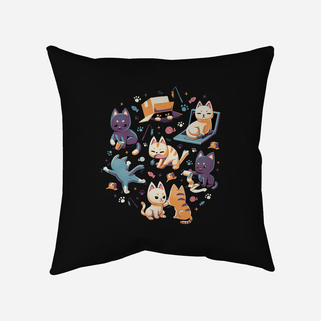 Naughty Cats-None-Non-Removable Cover w Insert-Throw Pillow-Geekydog