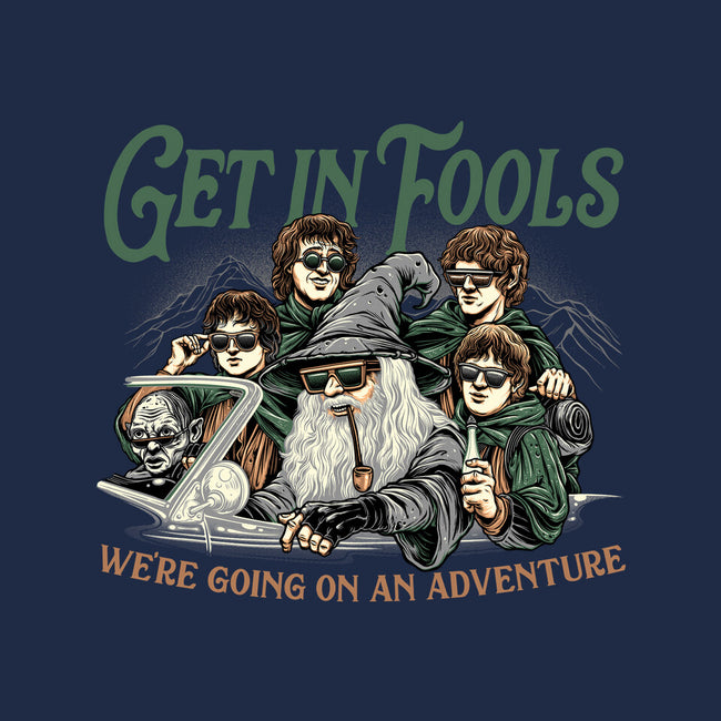 Get In Fools-Womens-Fitted-Tee-momma_gorilla