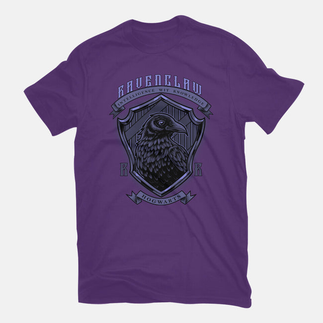 Violet Crow Emblem-Womens-Fitted-Tee-Astrobot Invention