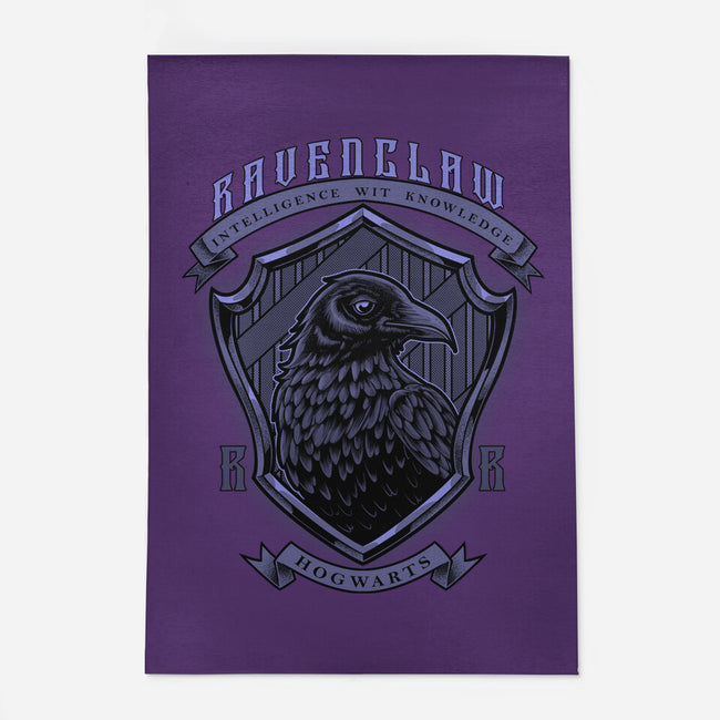 Violet Crow Emblem-None-Outdoor-Rug-Astrobot Invention