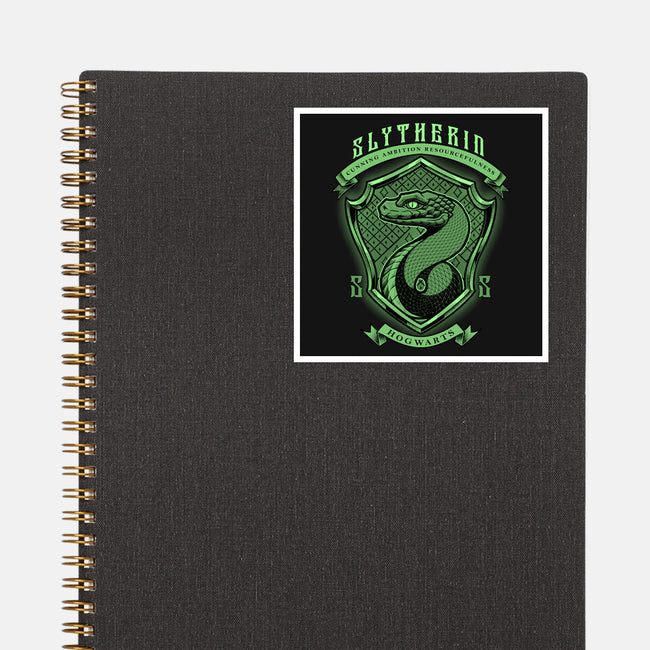 Green Snake Emblem-None-Glossy-Sticker-Astrobot Invention