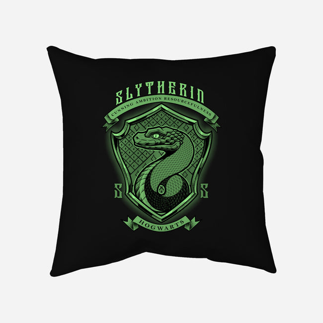 Green Snake Emblem-None-Non-Removable Cover w Insert-Throw Pillow-Astrobot Invention