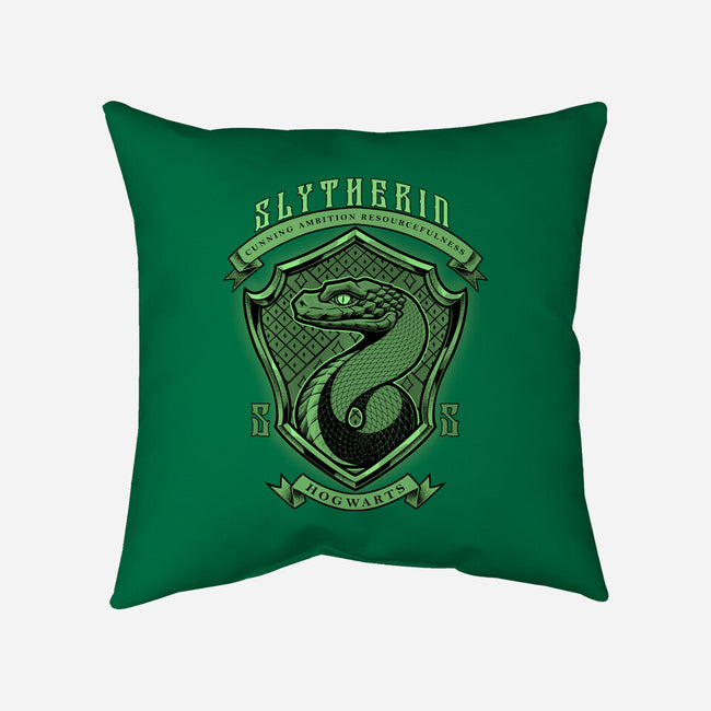 Green Snake Emblem-None-Non-Removable Cover w Insert-Throw Pillow-Astrobot Invention