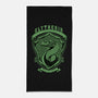 Green Snake Emblem-None-Beach-Towel-Astrobot Invention