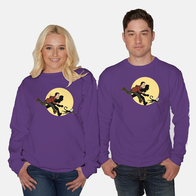 The Adventures Of Ross And Marcel-Unisex-Crew Neck-Sweatshirt-jasesa