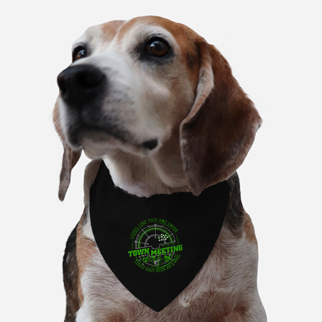 Aliens Town Meeting-Dog-Adjustable-Pet Collar-rocketman_art
