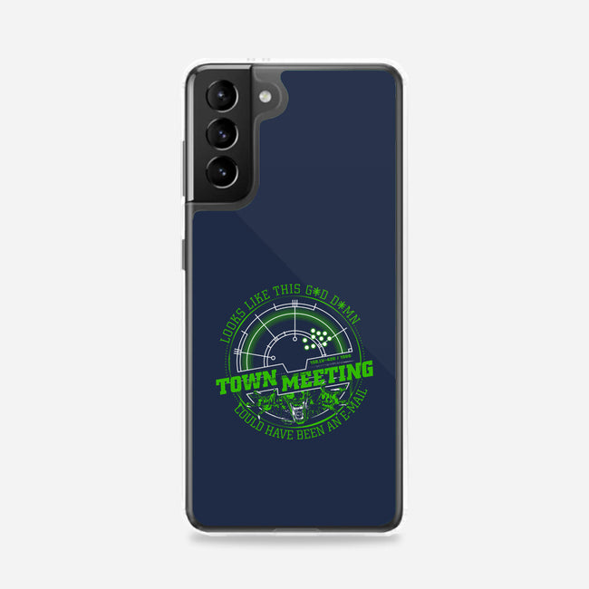 Aliens Town Meeting-Samsung-Snap-Phone Case-rocketman_art