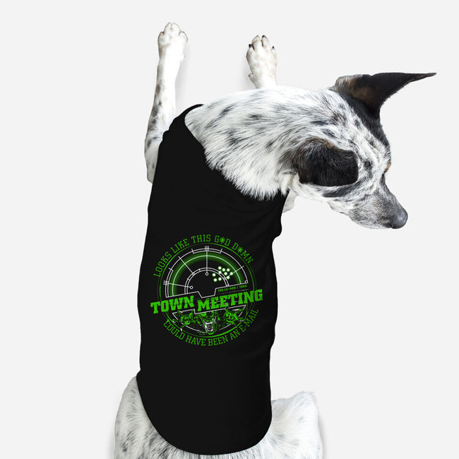 Aliens Town Meeting-Dog-Basic-Pet Tank-rocketman_art
