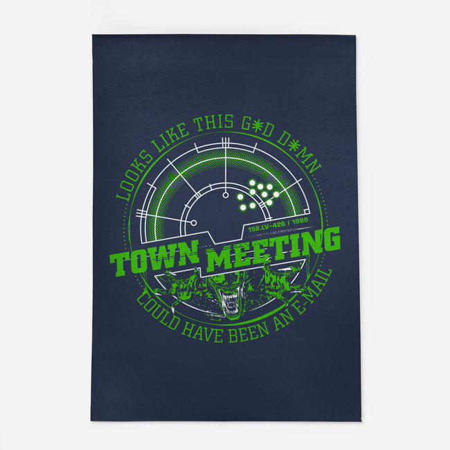 Aliens Town Meeting-None-Outdoor-Rug-rocketman_art