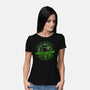 Aliens Town Meeting-Womens-Basic-Tee-rocketman_art