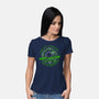 Aliens Town Meeting-Womens-Basic-Tee-rocketman_art