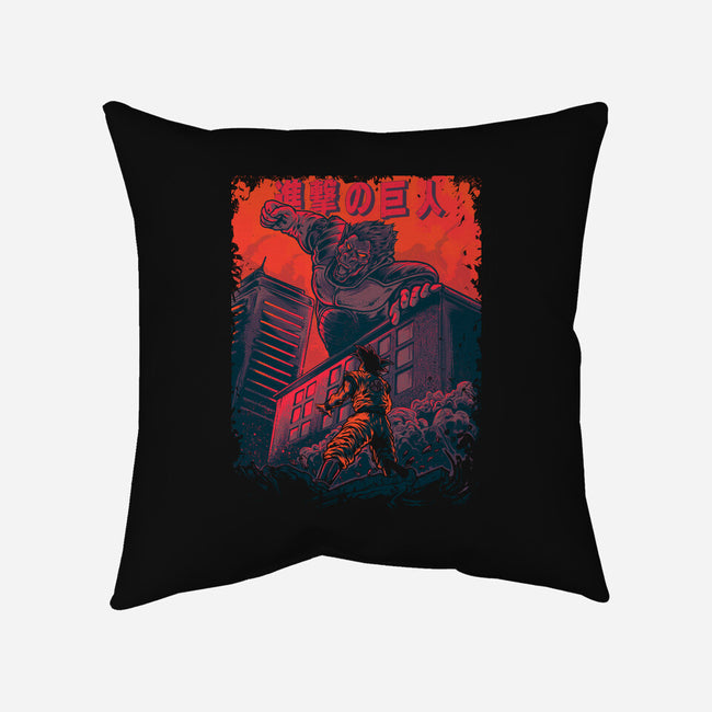 Attack On Titan-None-Removable Cover-Throw Pillow-Gleydson Barboza