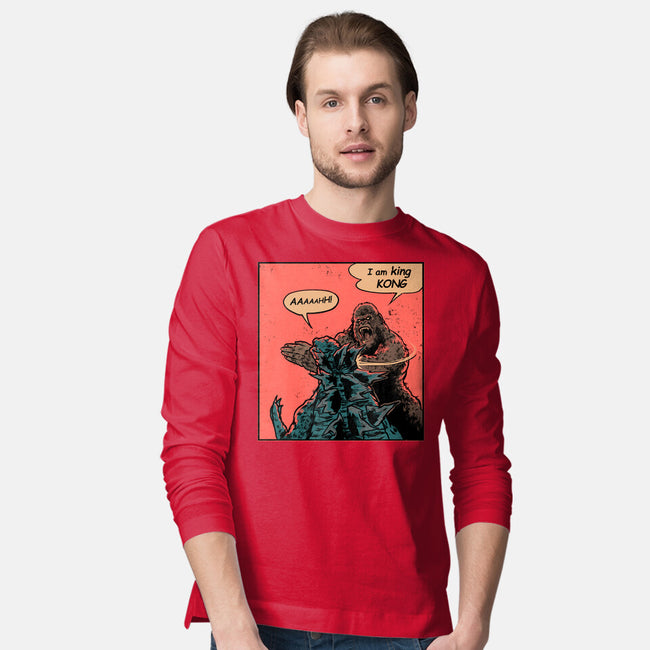 King Of Skull Island-Mens-Long Sleeved-Tee-Gleydson Barboza