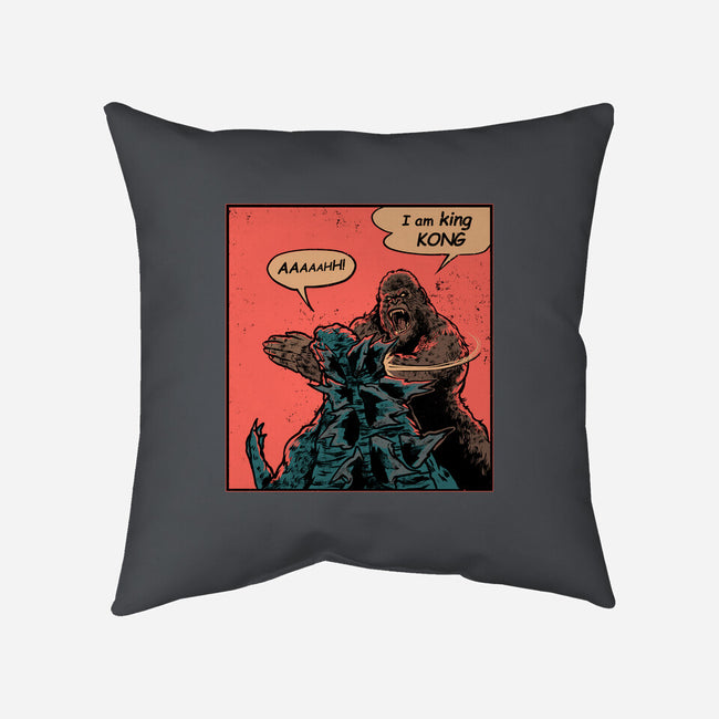 King Of Skull Island-None-Non-Removable Cover w Insert-Throw Pillow-Gleydson Barboza