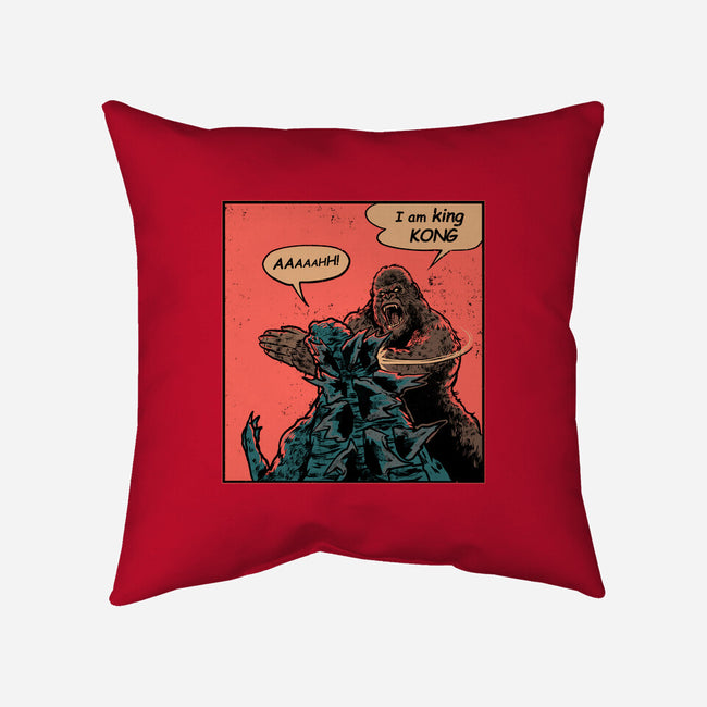 King Of Skull Island-None-Removable Cover-Throw Pillow-Gleydson Barboza