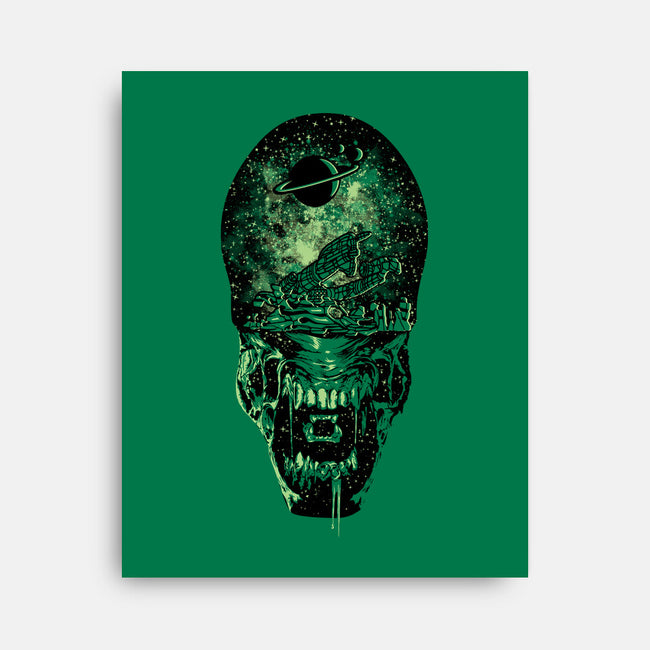 Xenomorph Space-None-Stretched-Canvas-dalethesk8er