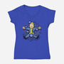 Nuclear Beauty-Womens-V-Neck-Tee-Olipop