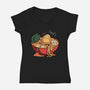 Noodle Spa Ramen Lover-Womens-V-Neck-Tee-tobefonseca