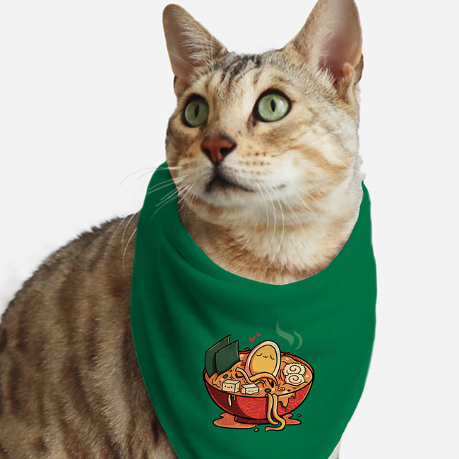 Noodle Spa Ramen Lover-Cat-Bandana-Pet Collar-tobefonseca