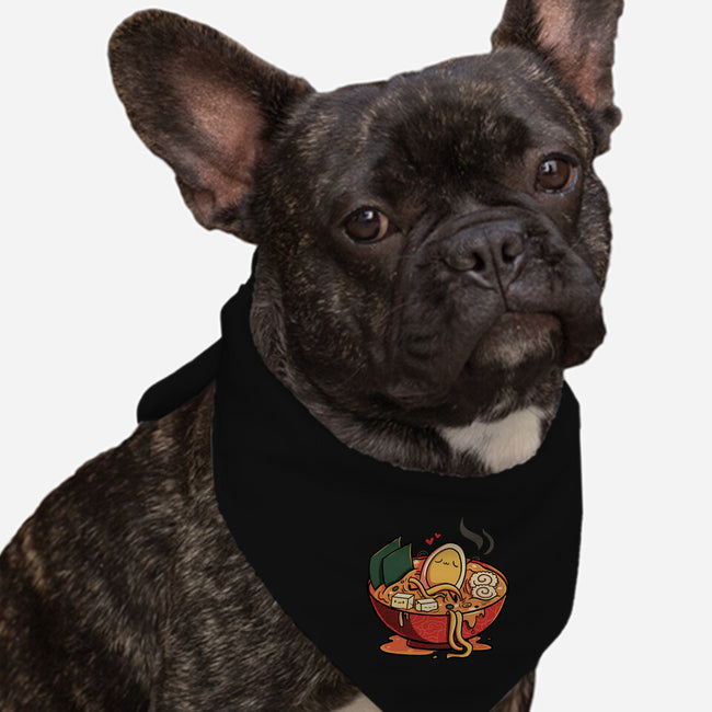 Noodle Spa Ramen Lover-Dog-Bandana-Pet Collar-tobefonseca