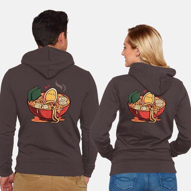 Noodle Spa Ramen Lover-Unisex-Zip-Up-Sweatshirt-tobefonseca