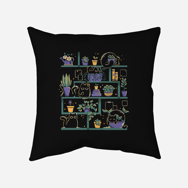 Kitten Garden-None-Removable Cover w Insert-Throw Pillow-tobefonseca