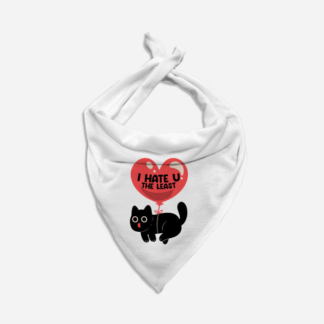 I Hate U The Least-Dog-Bandana-Pet Collar-tobefonseca