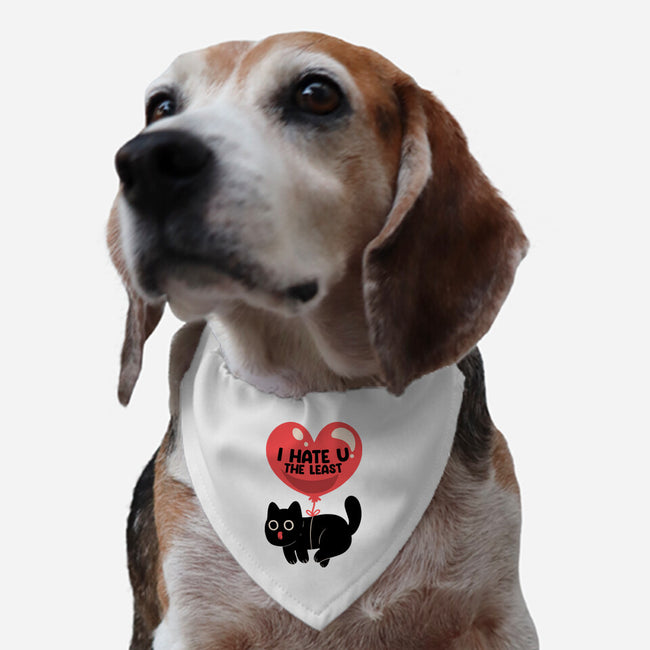 I Hate U The Least-Dog-Adjustable-Pet Collar-tobefonseca