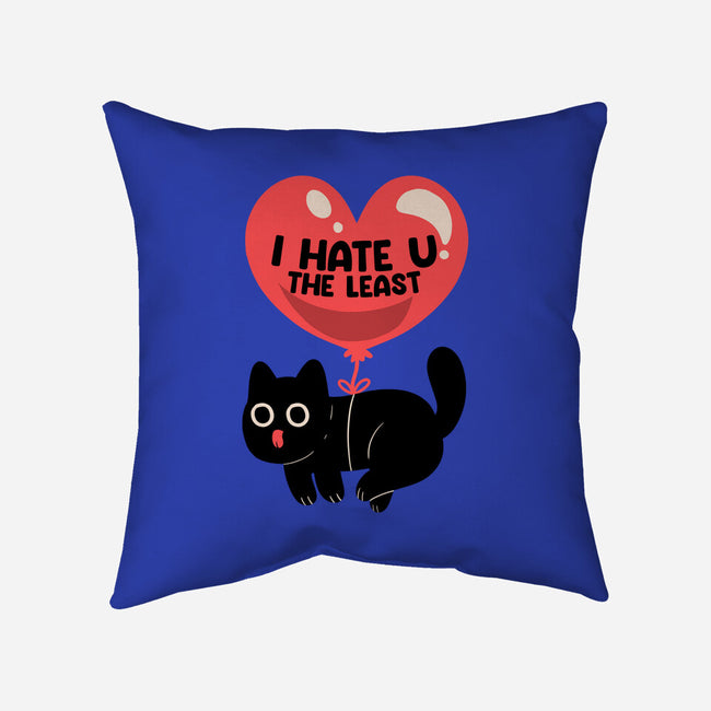 I Hate U The Least-None-Non-Removable Cover w Insert-Throw Pillow-tobefonseca