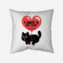 I Hate U The Least-None-Removable Cover-Throw Pillow-tobefonseca