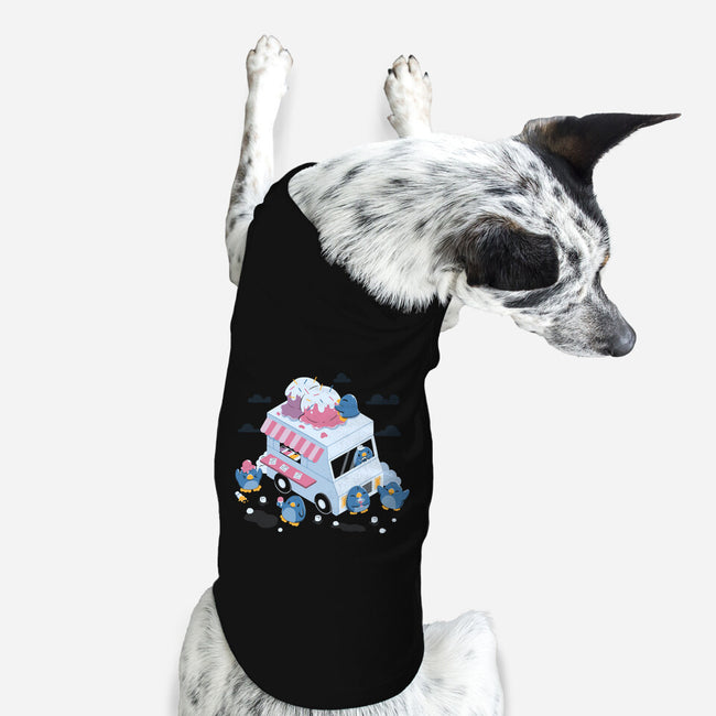 Frozen Truck Kawaii Penguins-Dog-Basic-Pet Tank-tobefonseca