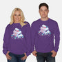 Frozen Truck Kawaii Penguins-Unisex-Crew Neck-Sweatshirt-tobefonseca