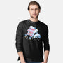 Frozen Truck Kawaii Penguins-Mens-Long Sleeved-Tee-tobefonseca