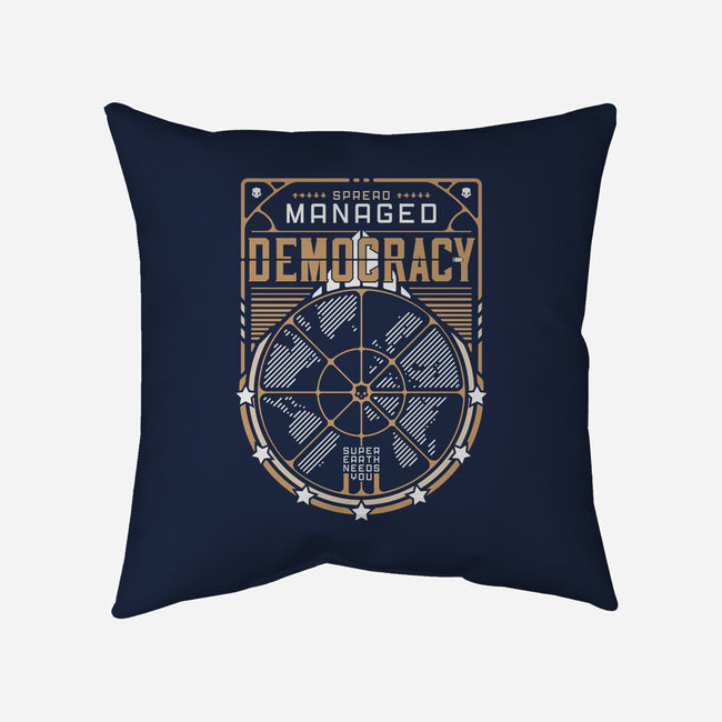 Democracy-None-Removable Cover w Insert-Throw Pillow-BadBox