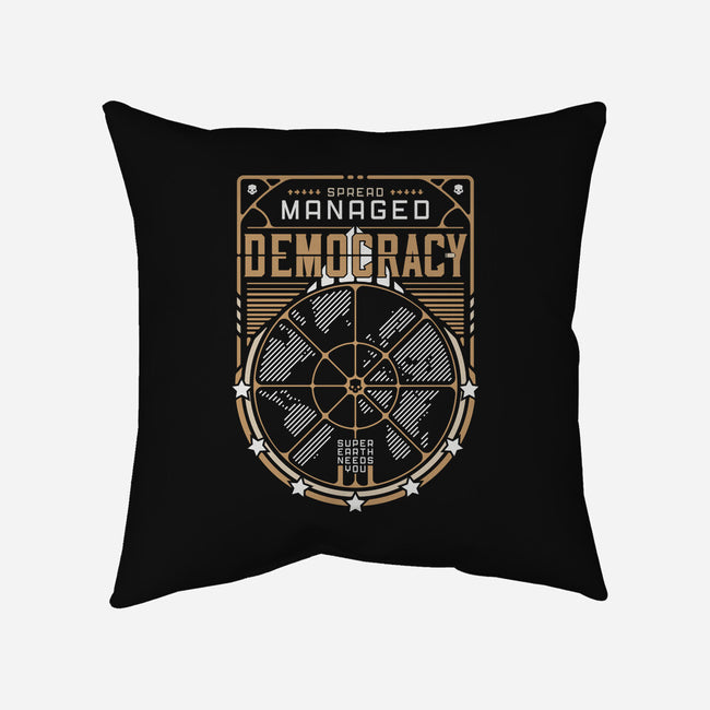 Democracy-None-Removable Cover-Throw Pillow-BadBox