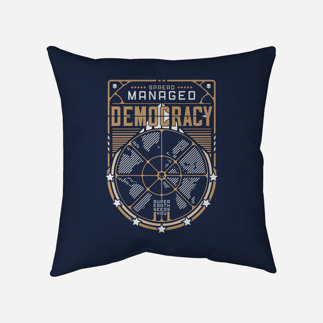 Democracy-None-Removable Cover-Throw Pillow-BadBox