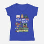 Take Me Back To My Childhood Days-Womens-V-Neck-Tee-NemiMakeit