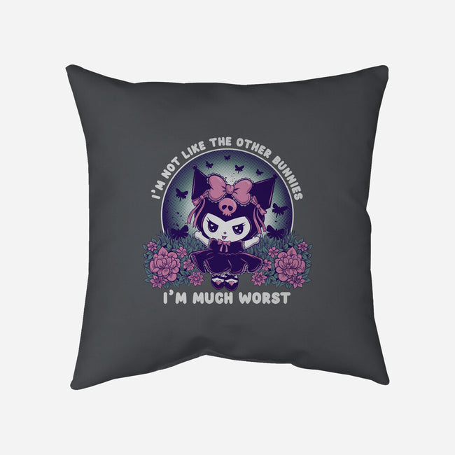 Worst Bunny-None-Non-Removable Cover w Insert-Throw Pillow-rmatix