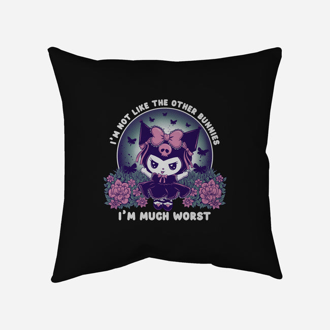 Worst Bunny-None-Removable Cover w Insert-Throw Pillow-rmatix