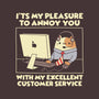 Customer Service-None-Removable Cover w Insert-Throw Pillow-Xentee