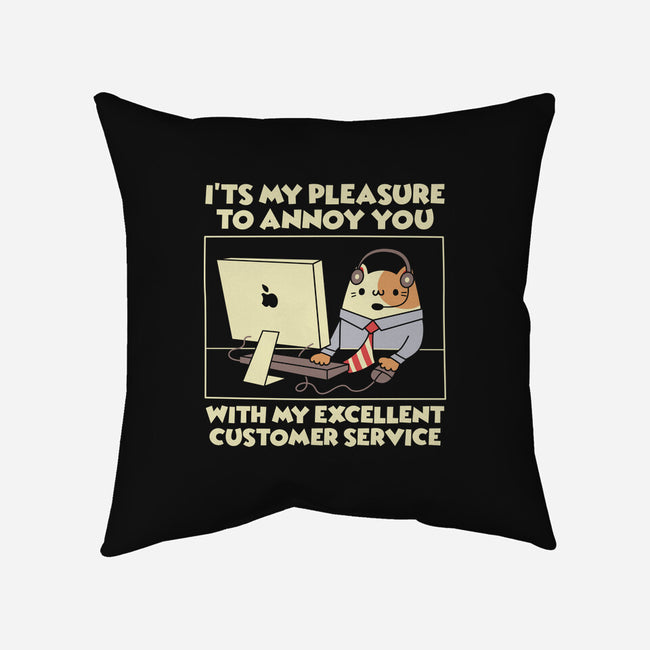 Customer Service-None-Non-Removable Cover w Insert-Throw Pillow-Xentee