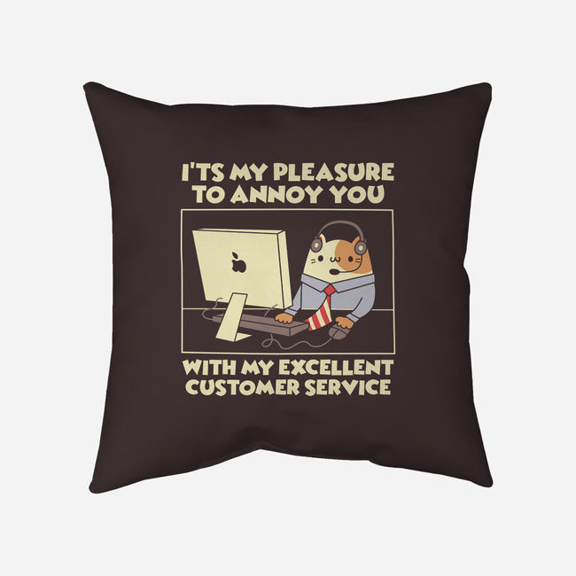 Customer Service-None-Non-Removable Cover w Insert-Throw Pillow-Xentee