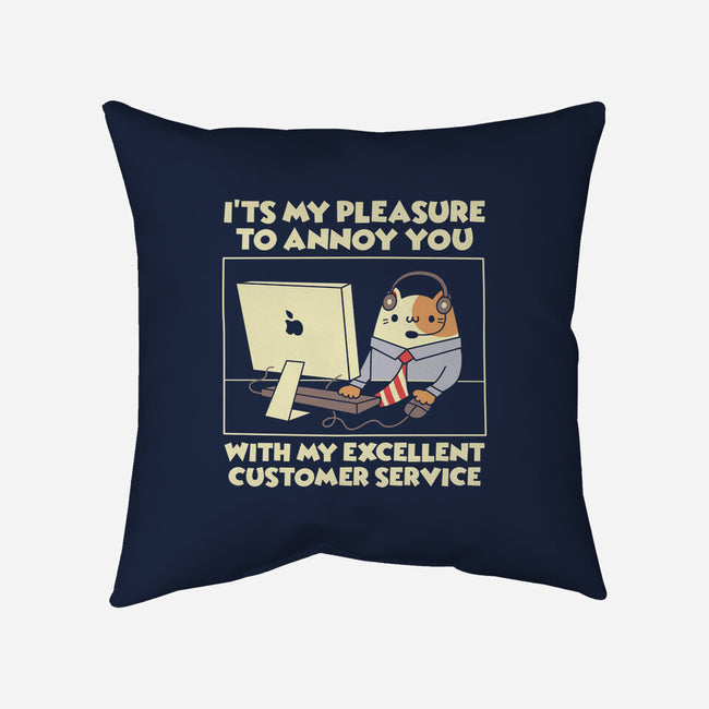 Customer Service-None-Non-Removable Cover w Insert-Throw Pillow-Xentee